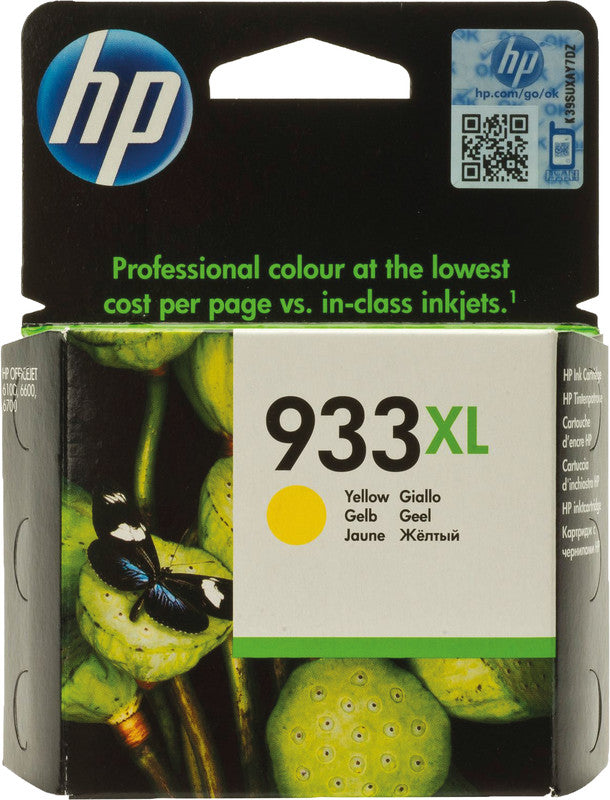HP Tintenpatrone 933XL, Gelb, 825 Seiten – für HP-Drucker