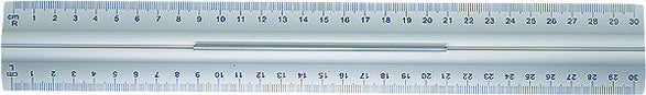 Wedo Wandtafel-Lineal 30 cm – Aluminium, silber, rutschfest, Materialstärke 1,5 mm