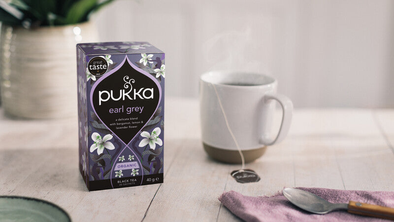 Pukka Earl Grey – Teebeutel, Bio-Schwarztee – 20 Beutel