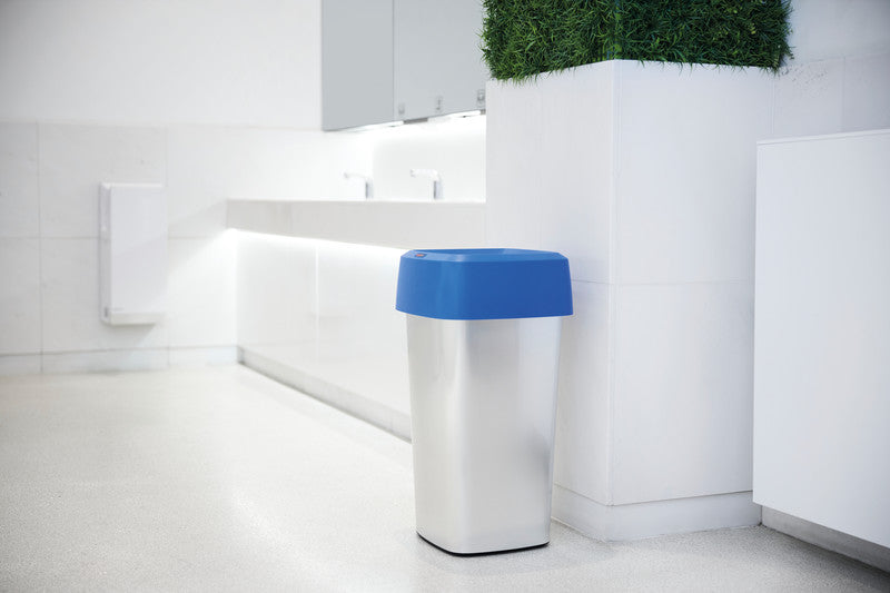 Rothopro Abfallcontainer – 60 l – Kunststoff, silber – B × H × T 390 × 650 × 390 mm – TÜV
