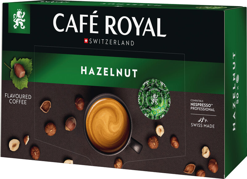 Café Royal Kaffeepads Haselnuss – für Nespresso Professional & Café Royal Professional – 50 Pads