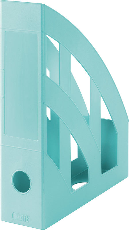 Helit the green bridge Stehsammler – für A4/C4, mit Griffloch, 78 mm, türkis, Kunststoff
