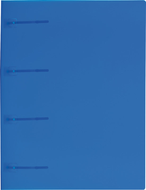 Kolma Schnellhefter easy XL – A4, Kunststoff, Blau, Fassungsvermögen 40 Zeigebuchtaschen