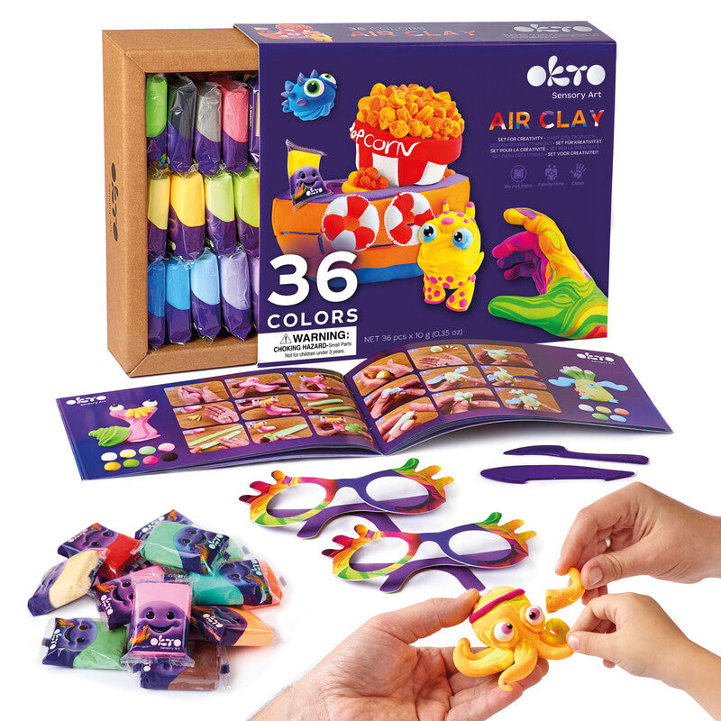 Okto Sensory Art – Modelliermasse-Set – ab 5 Jahren – 36 Farben