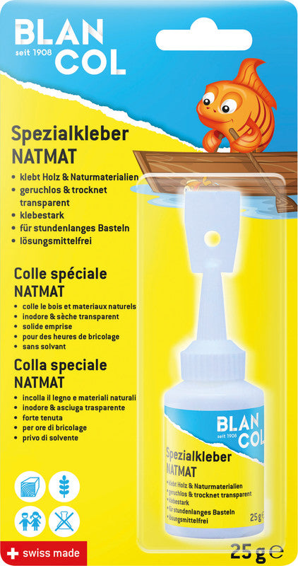 BLANCOL Spezialkleber – Flasche, permanent, transparent, lösemittelfrei, für Holz, Kork, Tannenzapfen u. a.