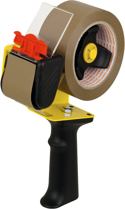 NOPI Verpackungsbandabroller 56406 – für Rollenbreite bis 55 mm, für Bandlänge bis 66 m, Metallmesser
