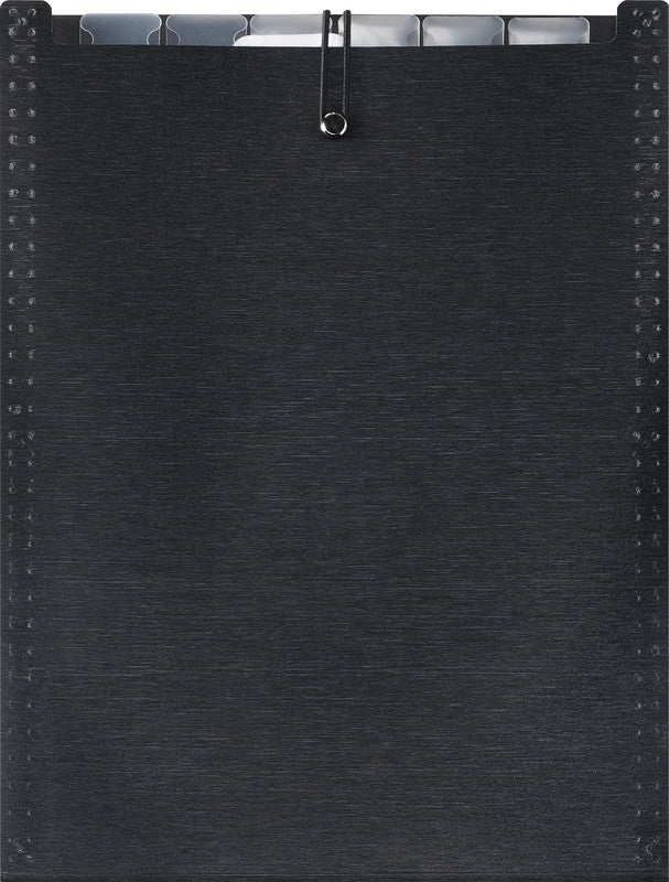 Kolma Sammelmappe für A4, Kunststoff, schwarz, mit Gummizug
