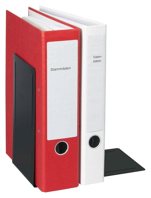 MAUL Registraturstützen – Schwarz – 168 × 240 mm – Stahl
