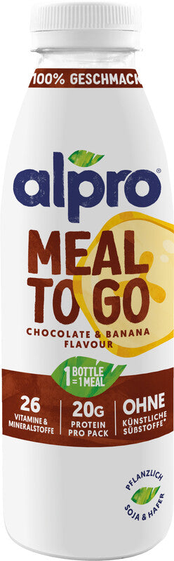 Alpro Trinkmahlzeit, Schokolade, Banane, laktosefrei – 5 dl