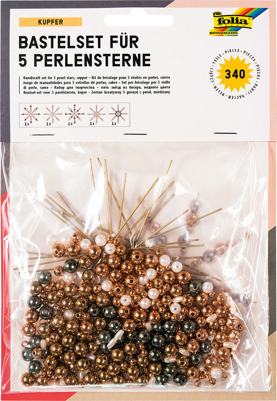 Folia Bastelset Perlensterne – 340 Teile