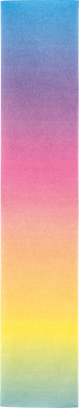 Folia Krepppapier, Regenbogen – 50 cm × 2,5 m – 22 g/m² – mehrfarbig