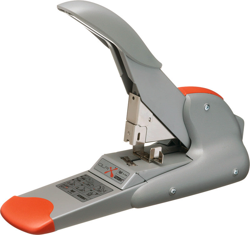 Rapid Duax – Blockhefter, 170 Blätter, Flach-Clinch, Einlegetiefe 60 mm, Silber