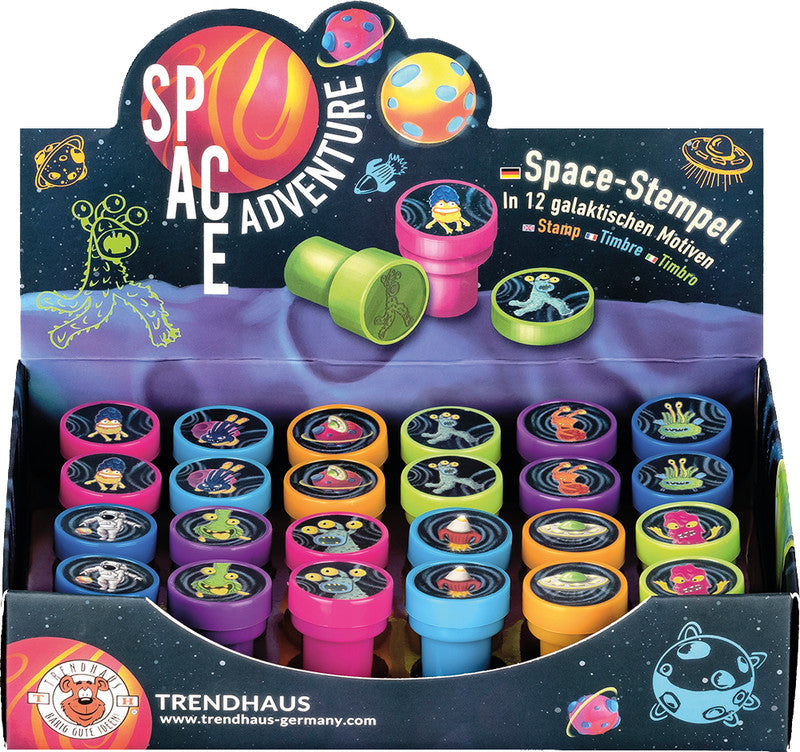 Trendhaus Motivstempel – Space Adventure, selbstfärbend, 12 Motive, sortiert