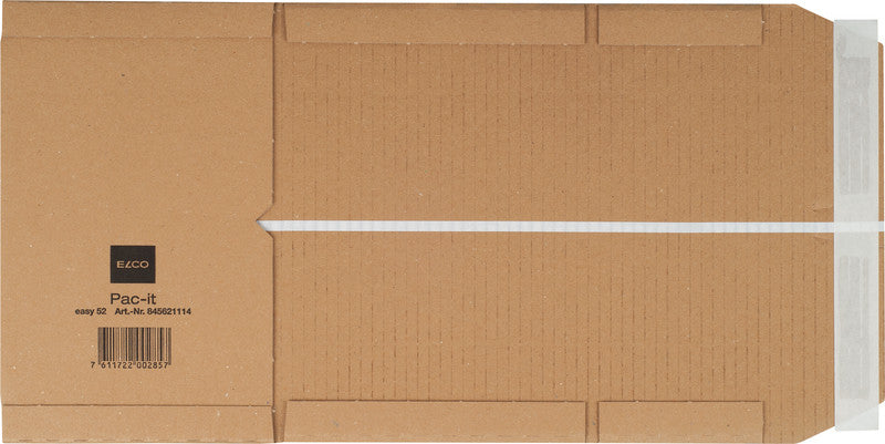 Elco pac-it EASY Versandverpackung, braun – 215 × 155 × 58 mm