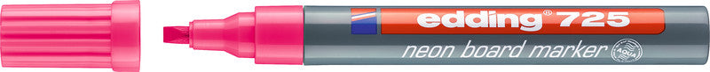 Edding Kreidemarker 725 – Keilspitze, 2–5 mm – 5er-Set, Farben sortiert (weiss, neongelb, neonblau, …)