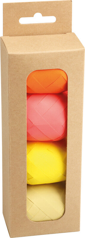 Präsent Geschenkband – Opak – 4 Stk. – Kunststoff – 10 mm × 10 m