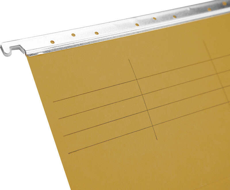 Biella Hängeordner für A4 – Karton, Gelb, 320 × 250 mm, mit Vordruck