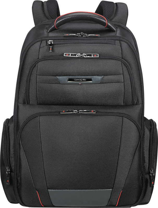 Samsonite Pro-DLX 5 3V Notebook-Rucksack – 29/34 l, RFID-Fach, Aufsteckfunktion, Nylon, Schwarz