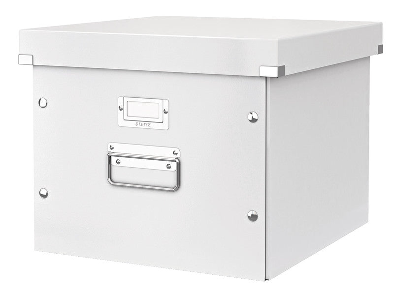 Leitz Aufbewahrungsbox B 357 × H 367 × T 285 mm – für A4, 1 Schublade, mit Etikettenhalter, Weiss