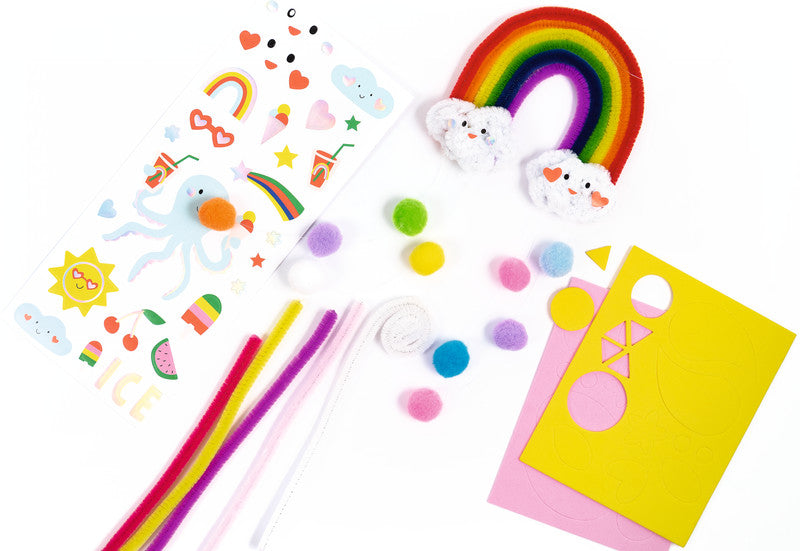 Folia Bastelset Pfeifenputzer Rainbow – 212-teilig – 150 × 360 × 30 mm