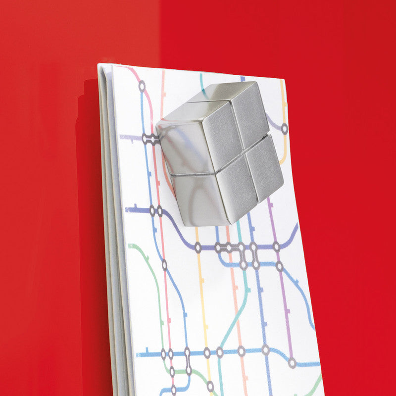 Sigel Whiteboard – 100 × 65 cm, Glas, magnetisch, Wandmontage, inkl. Magnete, Montagesatz
