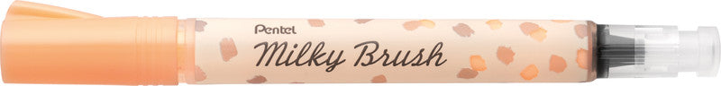 Pentel Milky Brush XGFH-PFX – Pinselstift – Pinselspitze, Nylon, Orange, 1 Stück, deckend, wasserbasiert
