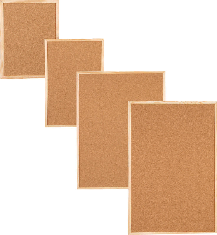 Dufco Pinnwand – Kork, Holzrahmen – 60 × 80 cm