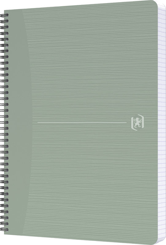 Elba Collegeblock A4, kariert, Spiralbindung, 90 Blatt, 90 g/m² – grün, für SCRIBZEE App