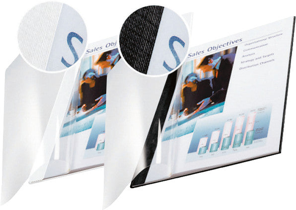 Leitz Buchbindemappen – für A4 – schwarz – 10 Stk.