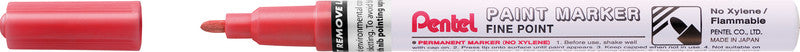 Pentel MSP10 Paint Marker Metallic – Rundspitze 1,0 mm – Rot