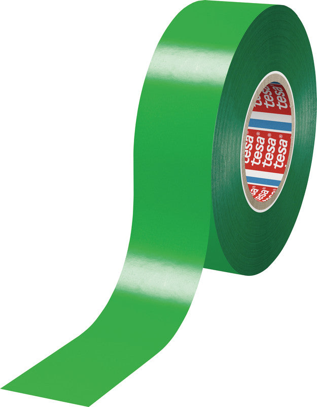 tesa Vinylband – 19 mm × 33 m, grün