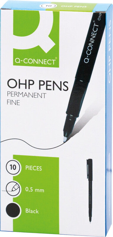 Q-Connect OHP-Marker für Folien – schwarz