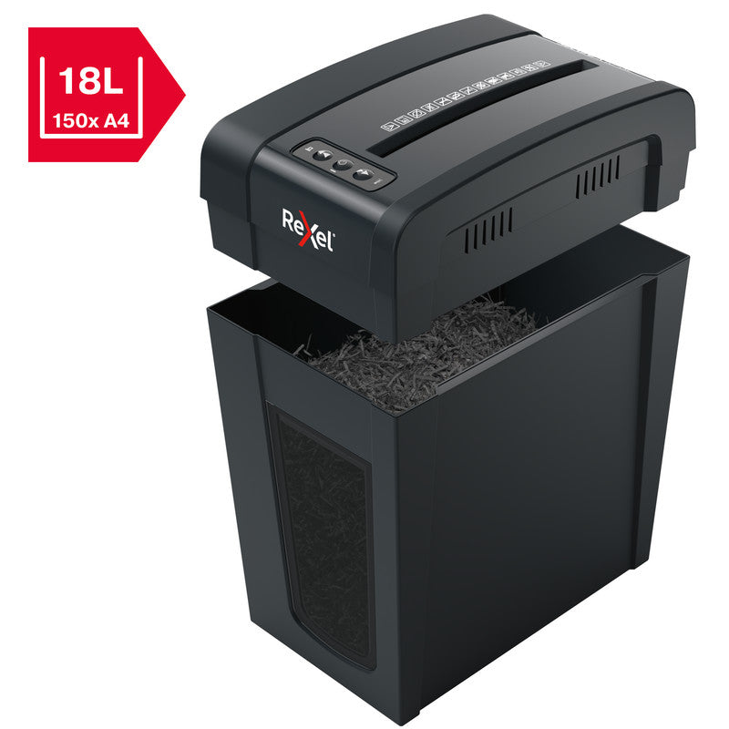 Rexel Secure X10-SL Slimline – Aktenvernichter, DIN P-4, Partikelschnitt 4 × 40 mm, 10 Blatt, 18 l, A4