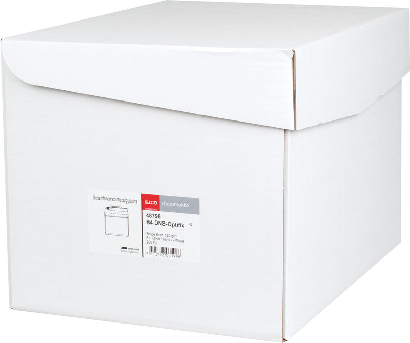 Elco Couvert B4 (353 × 250 mm), ohne Fenster, selbstklebend (Optifix), beige, 120 g/m², Papier – 200 Stk.