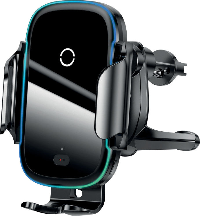Baseus Qi-Auto-Halterung – 15 W, Auto-Klemmung (IR), für alle Qi-fähigen Smartphones, Lüftungsgitter/Dashboard