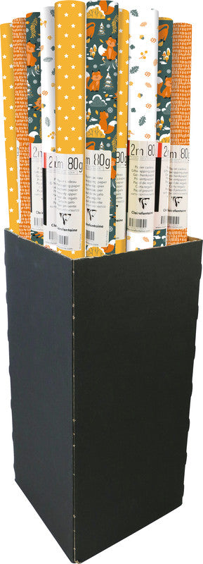 Clairefontaine Geschenkpapier – Herbst – gestrichenes Papier, 80 g/m2 – 70 cm × 2 m