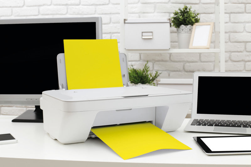 Clairefontaine Kopierpapier – A4, 120 g/m², Kanariengelb – für Inkjet, Laser, Kopierer – FSC, EU Ecolabel – 25