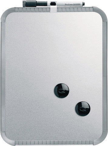 Nobo Whiteboard – 22 × 28 cm, magnetisch, Kunststoffrahmen, silber, Wandmontage