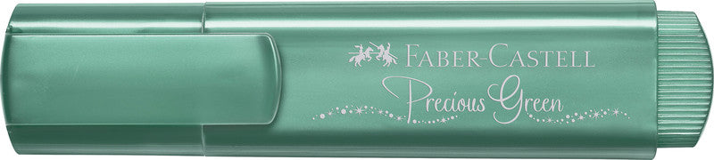 Faber-Castell Textliner 46 Textmarker – Metallic Grün, Keilspitze 1,2–5 mm