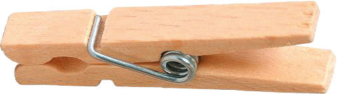 Stafil Holzklammern – 36 Stück – Natur – 45 mm