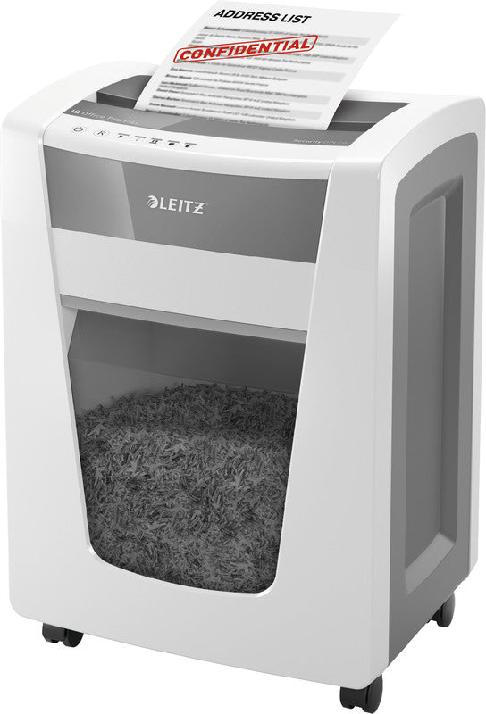 Leitz IQ Office Pro – Aktenvernichter, DIN P-6, Super-Mikroschnitt 2 × 5 mm, 5 Blatt, 30 l, A4
