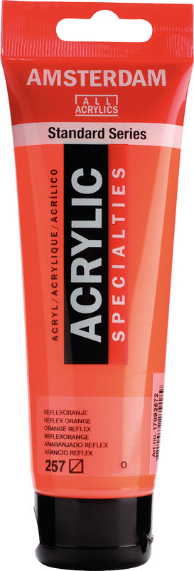 Royal Talens Amsterdam – Acrylic Standard – Acrylfarbe – Reflexorange, 120 ml