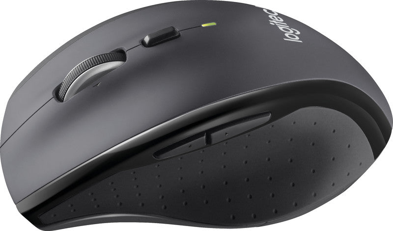 Logitech M705 Maus – kabellos, Bluetooth + 2,4 GHz, Batterieladeanzeige, Anthrazit