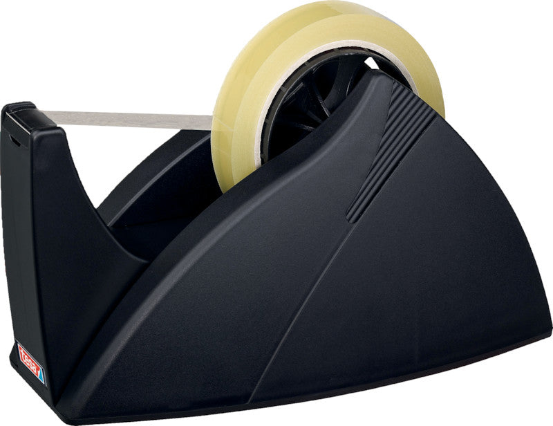 tesa Tischabroller Easy Cut Professional – für Rollenbreite bis 25 mm, für Bandlänge bis 66 m, rutschfest, Metall