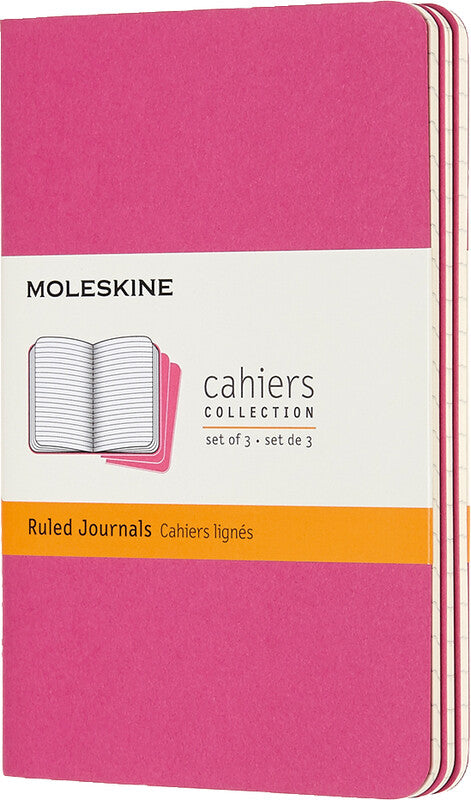 Moleskine Notizheft – 90 × 140 mm – Fadenheftung, 16 herausnehmbare Seiten, abgerundete Ecken, pink, FSC