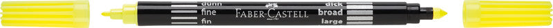 Faber-Castell Filzstifte, Strichbreite 0,5 + 1,0 mm, auswaschbar, 10 Farben