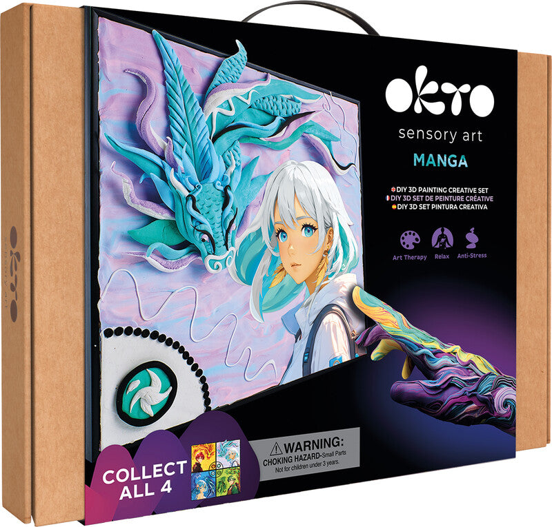 Okto Sensory Art – Bastelset Modelliermasse Manga – ab 10 Jahren – 290 × 290 mm