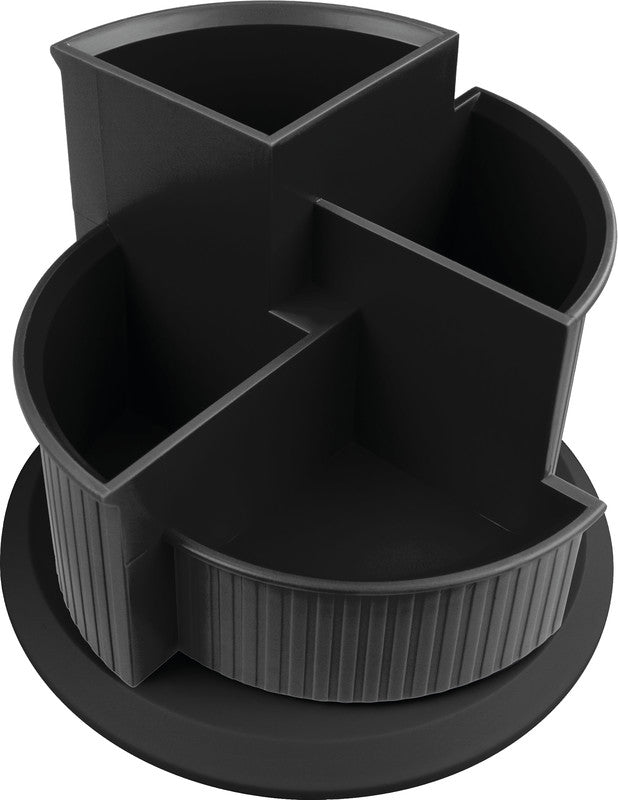Helit Multiköcher – Kunststoff, Schwarz, 140 × 112 mm