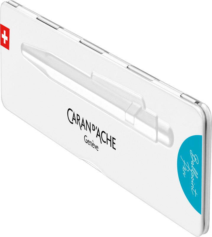Caran d-Ache Kugelschreiber – türkisblau, Aluminium