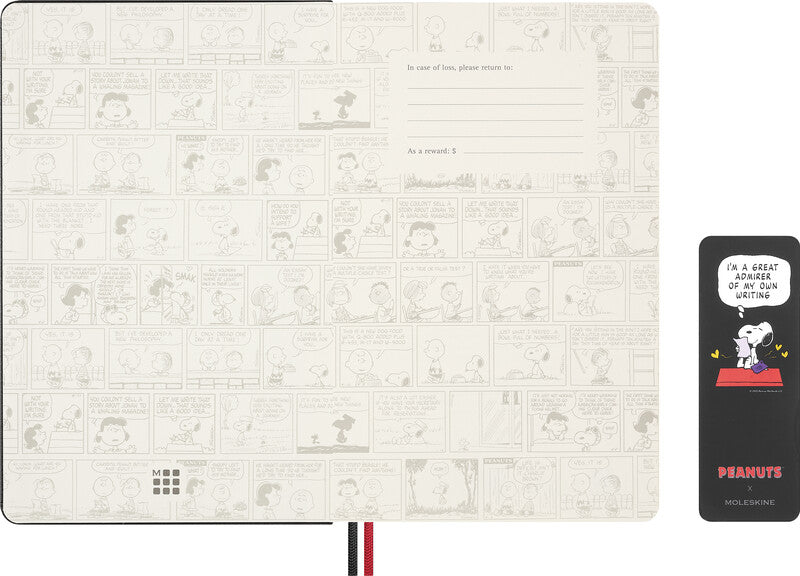 Moleskine Notizbuch Limited Edition PEANUTS, liniert, Leimbindung, Hardcover, 176 Seiten, 100 g/m² – blau